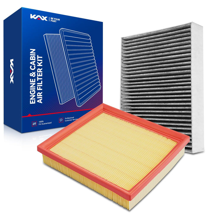 KAX front packaging showing both BMW engine and cabin filters for quick selection
