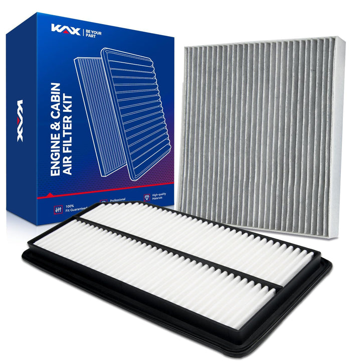 KAX front packaging showing engine and cabin filters for quick purchase benefit