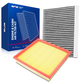 KAX kit front packaging showing both engine and cabin filters and convenience