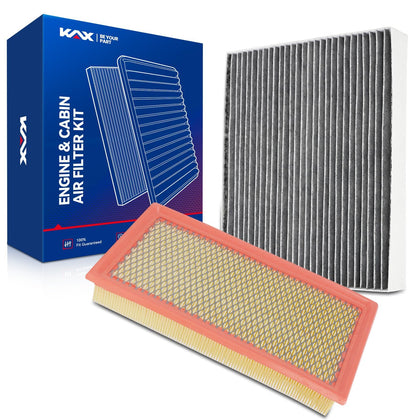 KAX front packaging showing both engine and cabin filters and easy kit benefit