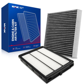 KAX front packaging kit showing both filters and saving time