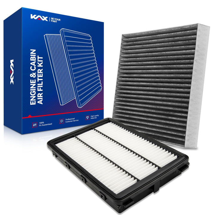 KAX front packaging kit showing both filters and saving time