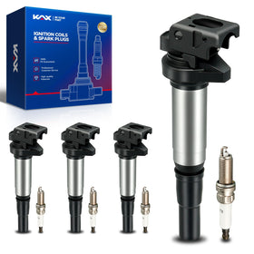 KAX front packaging showing complete ignition kit and easy identification benefit