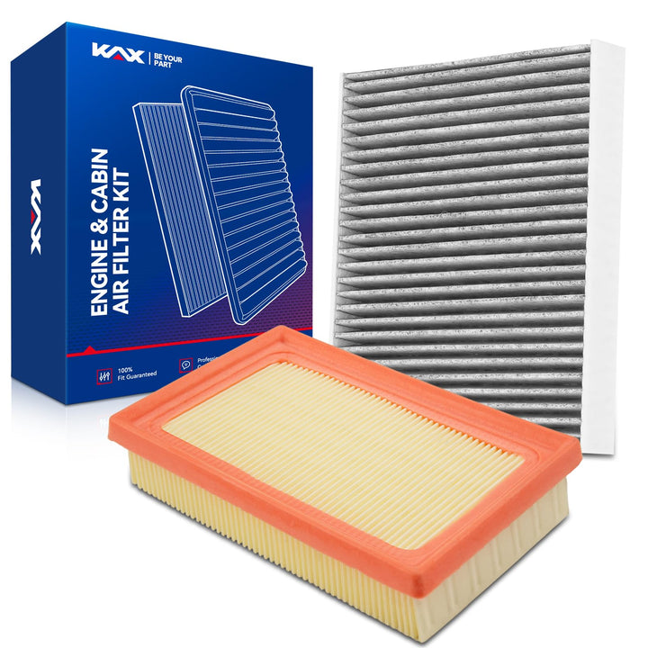 KAX front packaging of filter kit showing fitment and convenience