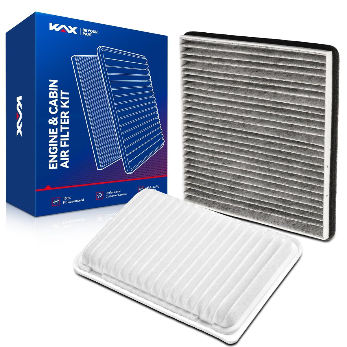 KAX front packaging showing kit for Toyota Sienna, clear fitment information and benefit