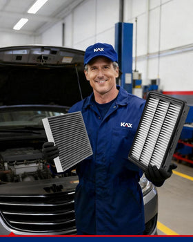 KAX filters laid out with simple tools for quick five-minute install