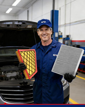 KAX cabin air filter improving in-car comfort in a lifestyle interior scene