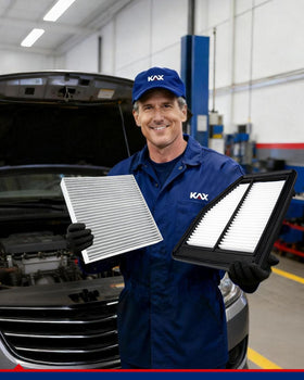 KAX filters in a car cabin conveying fresher in-car air quality