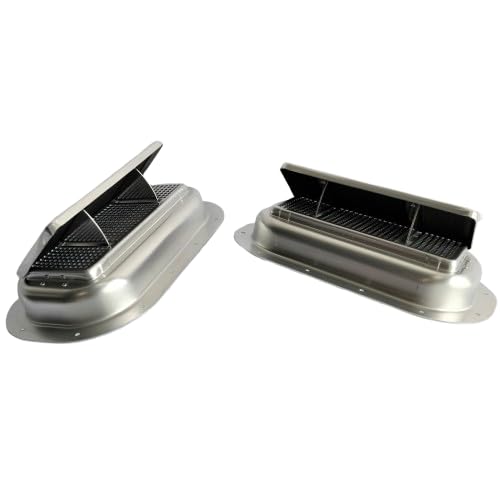 Kay Enterprises front view of aluminum vent showing durable construction and weather protection