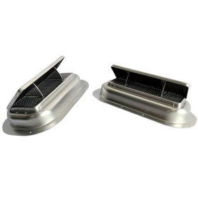 Kay Enterprises front view of aluminum vent showing durable construction and weather protection