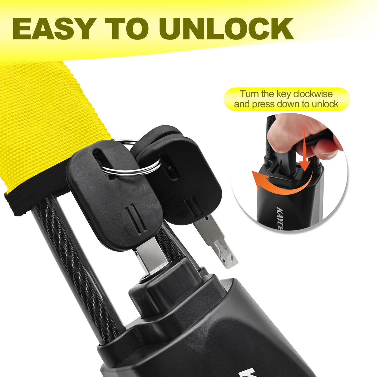KAYCENTOP securing handbag to seat illustrating added item protection