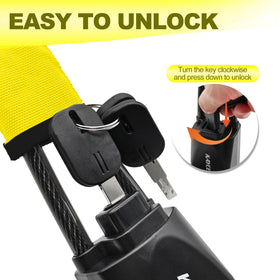KAYCENTOP securing handbag to seat illustrating added item protection