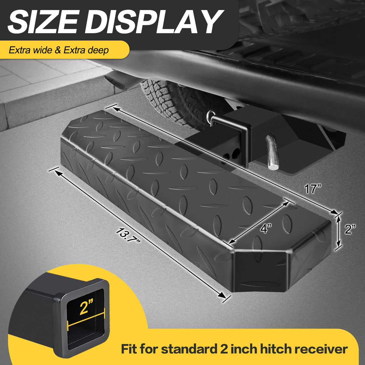 KAYCENTOP close-up of rubber pad offering anti-slip traction benefit