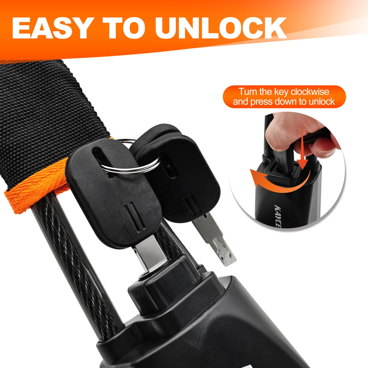 KAYCENTOP three keys and packaging showing included accessories