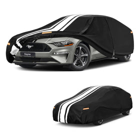 kayme cover front profile on Mustang showing full fit and protection