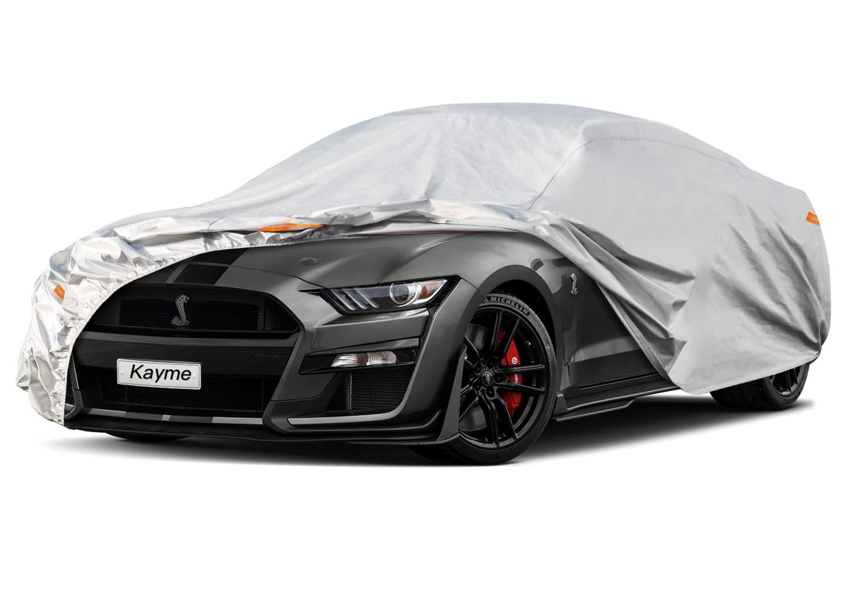 kayme front view on vehicle showing tailored fit and protection