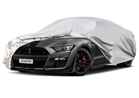 kayme front view on vehicle showing tailored fit and protection