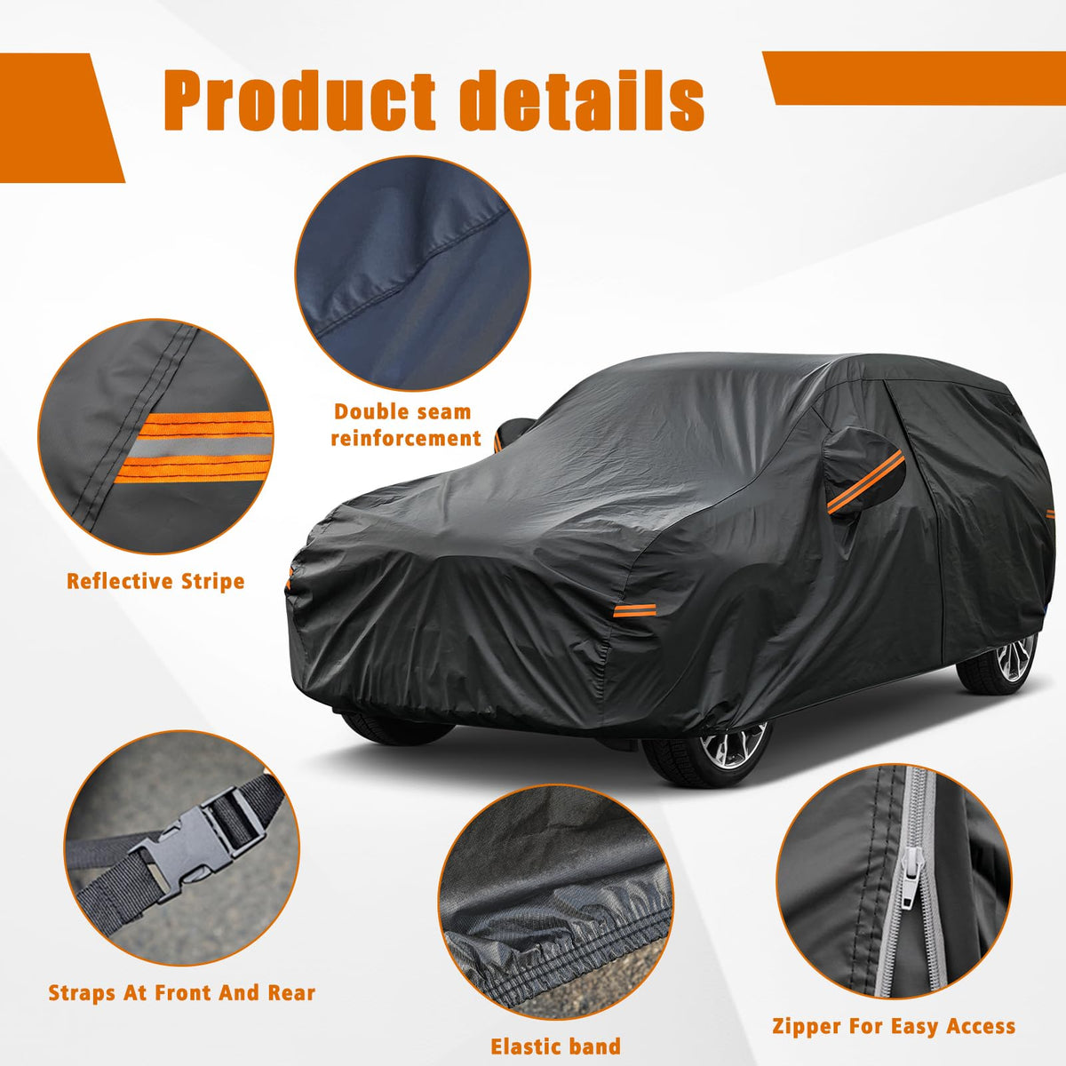 kayme driver-side zipper open for easy access without full removal