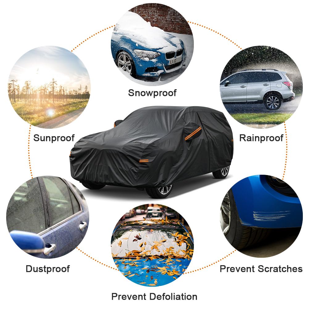 kayme mirror pocket fitted over RAV4 mirror for snug, scratch-free fit