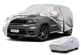kayme front view of SUV cover showing full fit and protection benefit