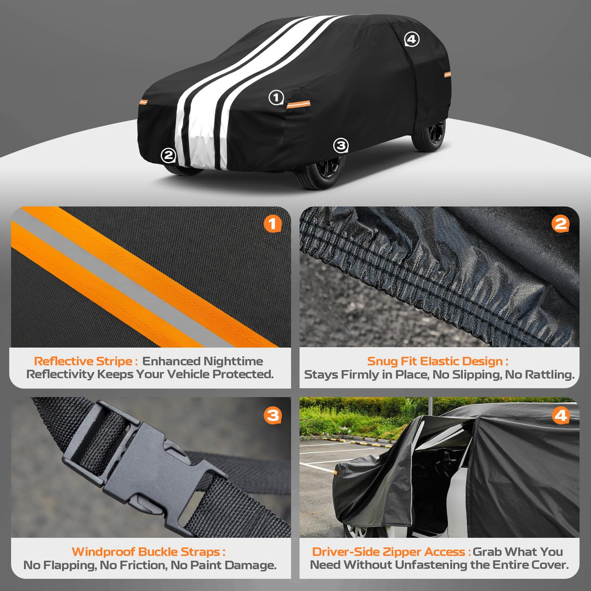 kayme waterproof surface beading water for quick snow removal