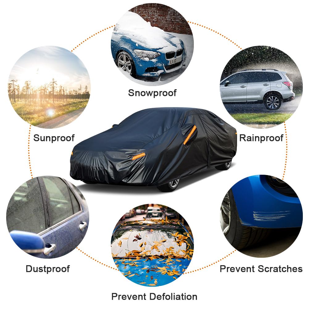 kayme wind strap underbody view securing cover in strong winds