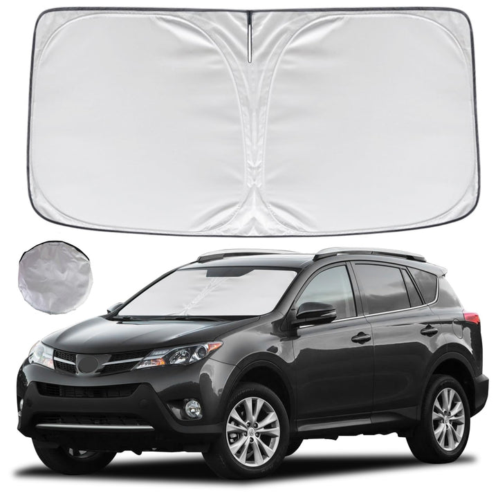 KAYZT front installed on RAV4 windshield showing full coverage and heat reduction