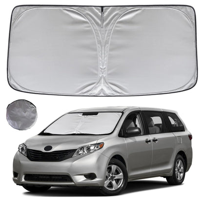 KAYZT front packaging showing custom-fit Sienna shade protecting windshield