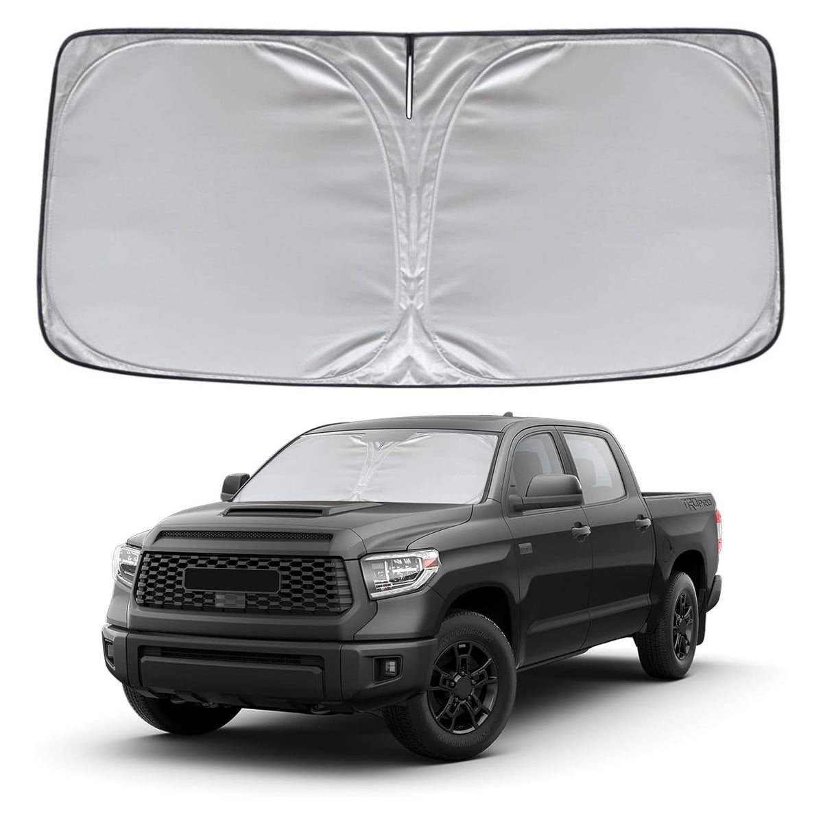 KAYZT front view showing full windshield coverage and snug fit benefit