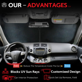 KAYZT installed in Tundra windshield demonstrating heat reduction benefit