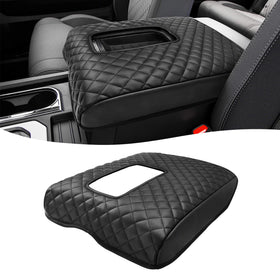 KBH front view of armrest cover showing neat OEM-style fit and refined finish