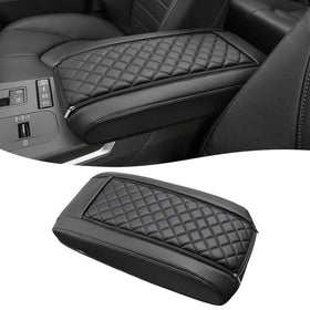 KBH front view of armrest cover showing neat fit and upgraded comfort