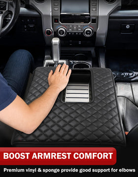 KBH installed on Tundra center console demonstrating added comfort and protection