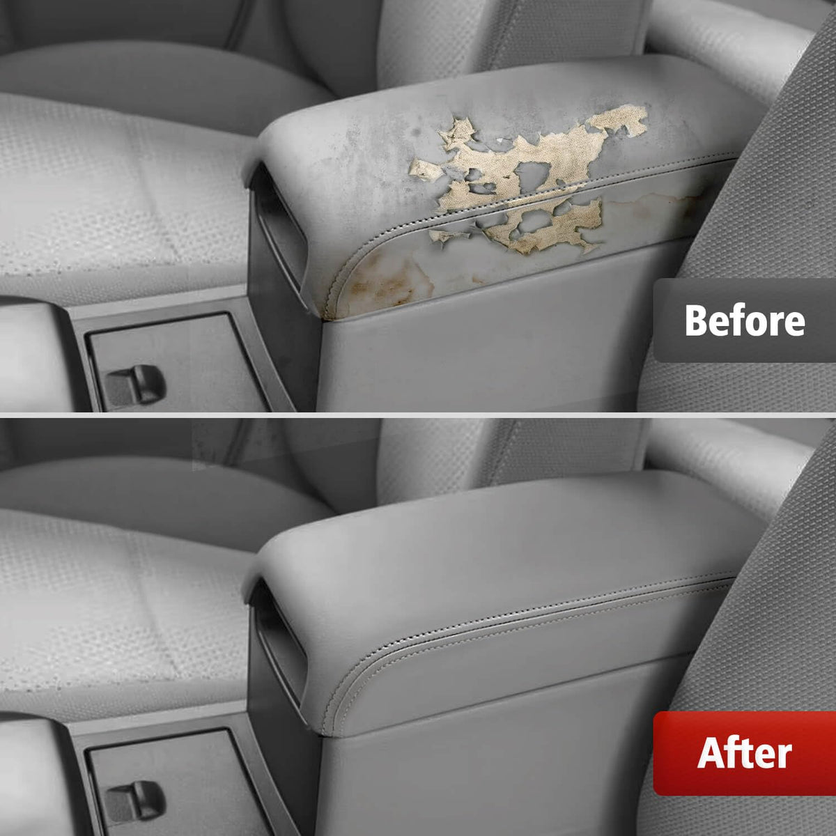 KBH lifestyle interior shot showing ash gray cover blending with car cabin for refreshed aesthetics