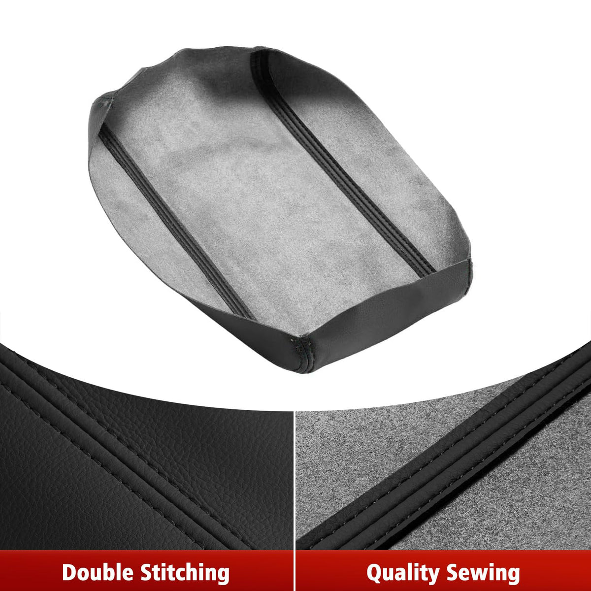 KBH side profile of armrest cover showing contour and edge alignment