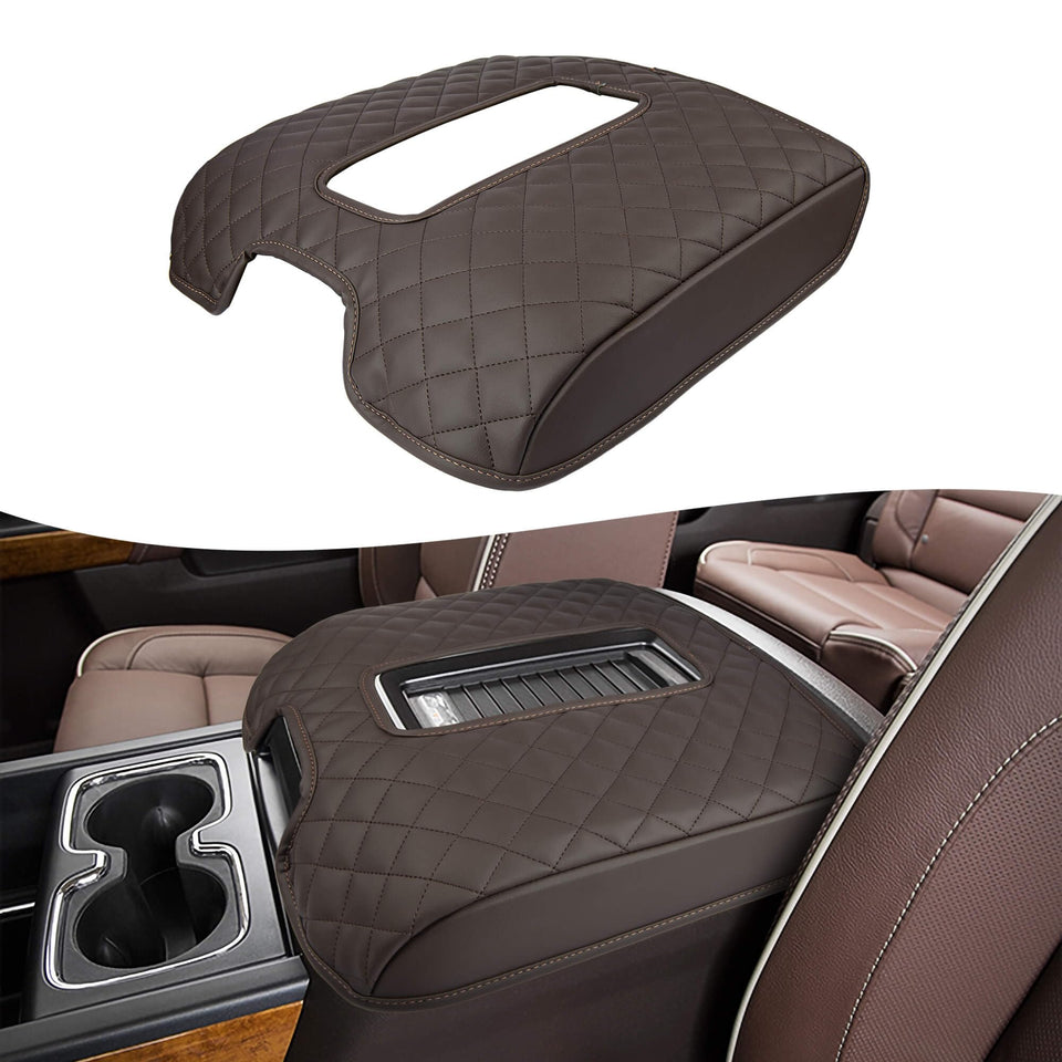 KBH armrest front view on console showing fit and neat finish