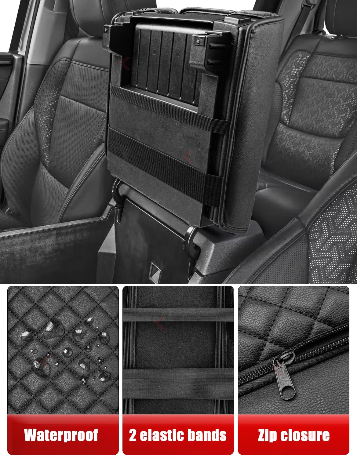 KBH armrest in use with elbow resting for added comfort on drives