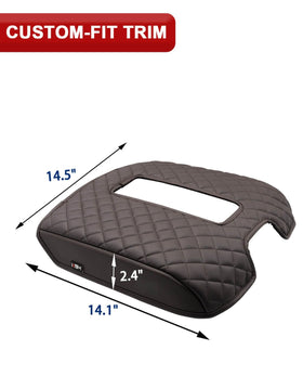 KBH armrest next to ruler demonstrating compact, OEM-compatible size