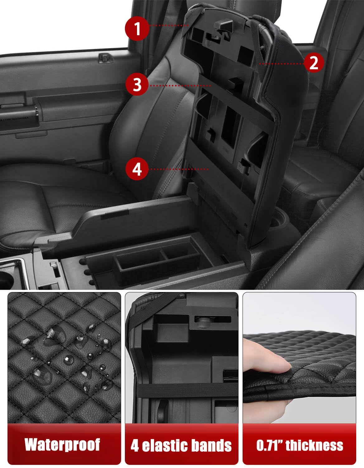 KBH underside straps and elastic fasteners showing secure anti-slip fit
