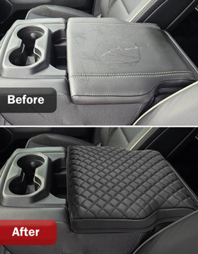 KBH armrest cover beside ruler showing scale for proper fit confirmation