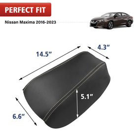 KBH installed console cover in Nissan Maxima showing OEM fit and protection benefit
