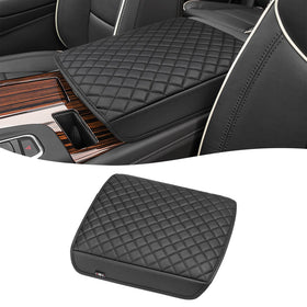 KBH front view of armrest cover on console showing protection