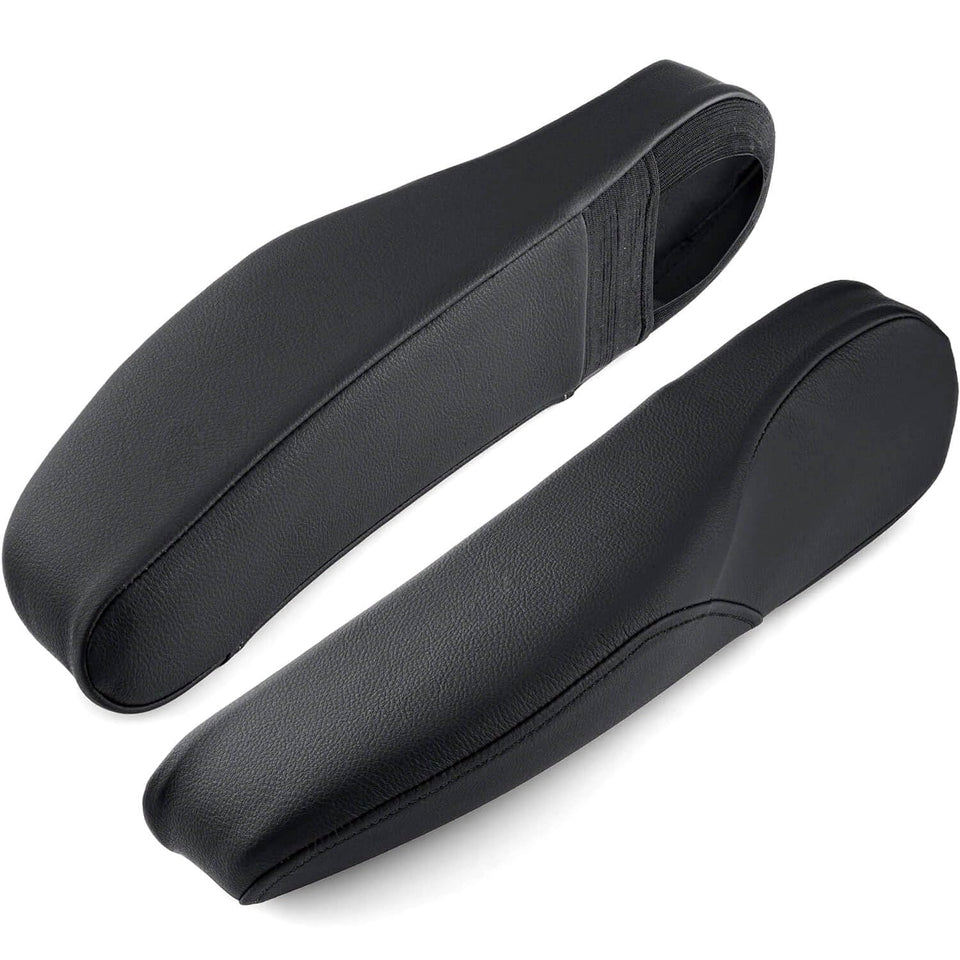 KBH front view of armrest covers showing clean OEM-like fit and aesthetic benefit