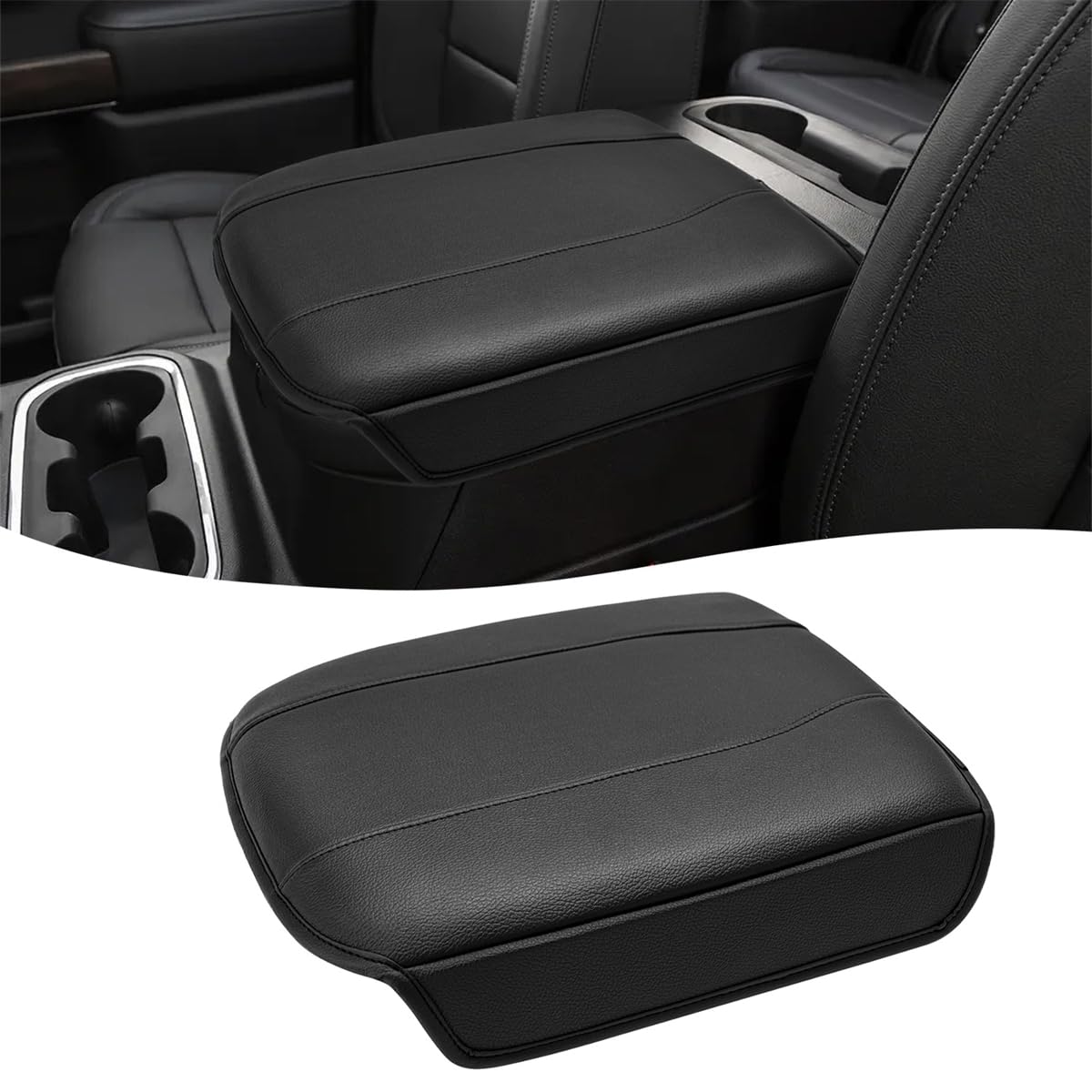 KBH front view of console cover showing precise OEM fit and protection