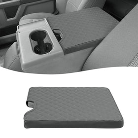 KBH front view of gray console cover showing precise fit and protection
