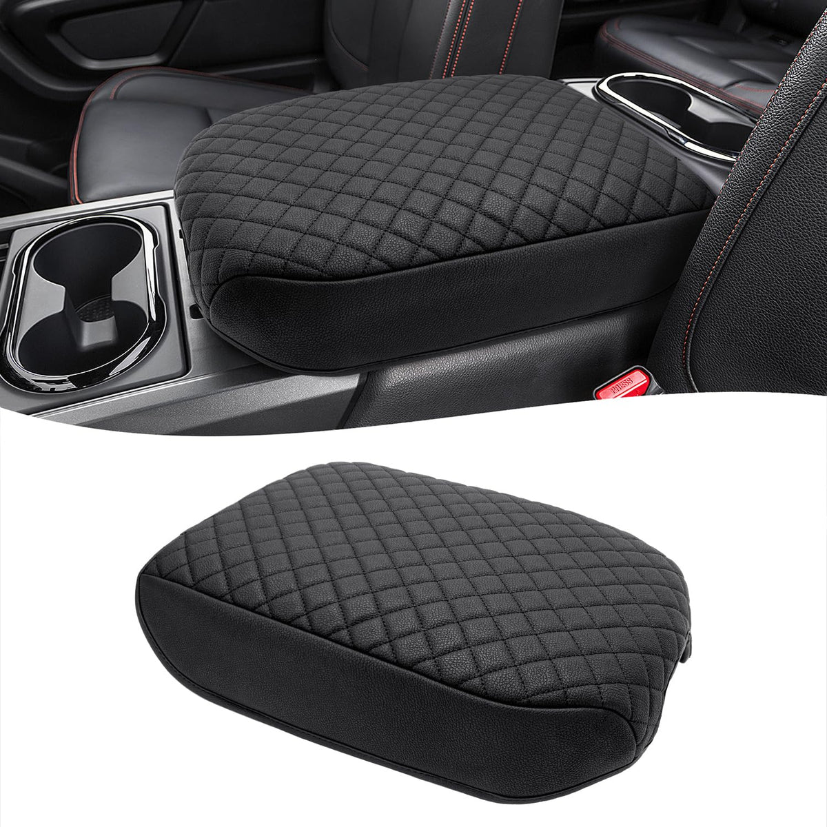 KBH front view of console cover showing tailored fit and clean finish