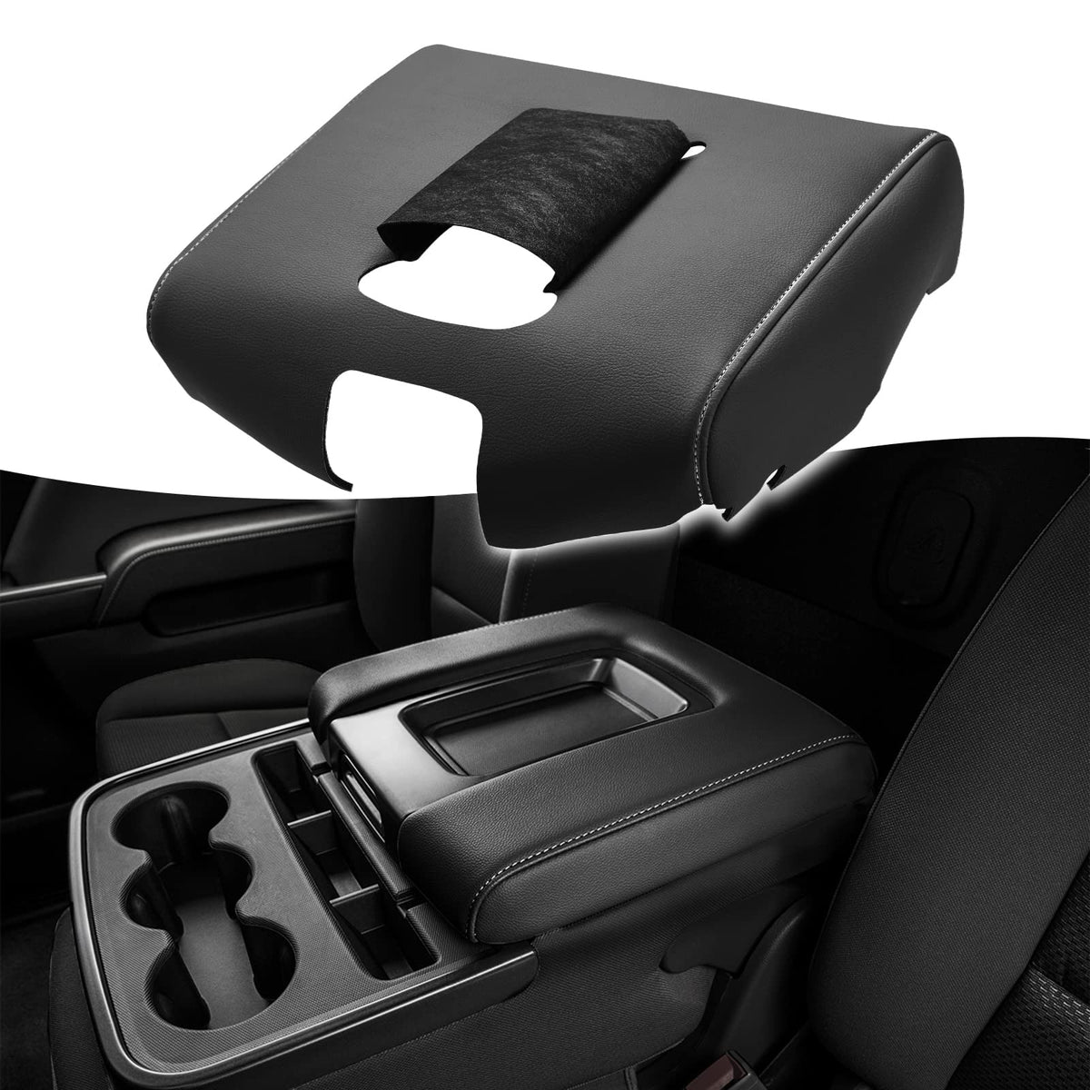 KBH front view console cover showing fit and factory look, restores appearance