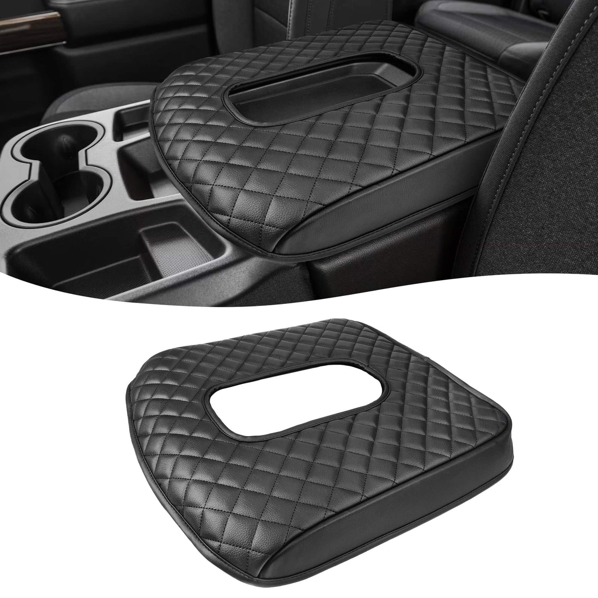 KBH front view of console cover showing clean fit and protection
