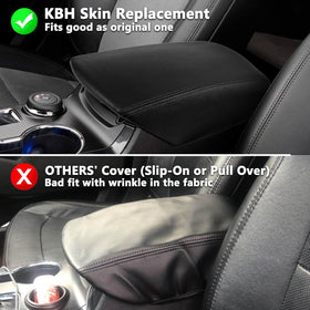 KBH armrest cover during installation showing removal and placement guidance