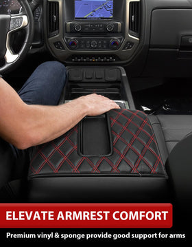 KBH installed on Silverado bucket-seat console demonstrating OEM fit